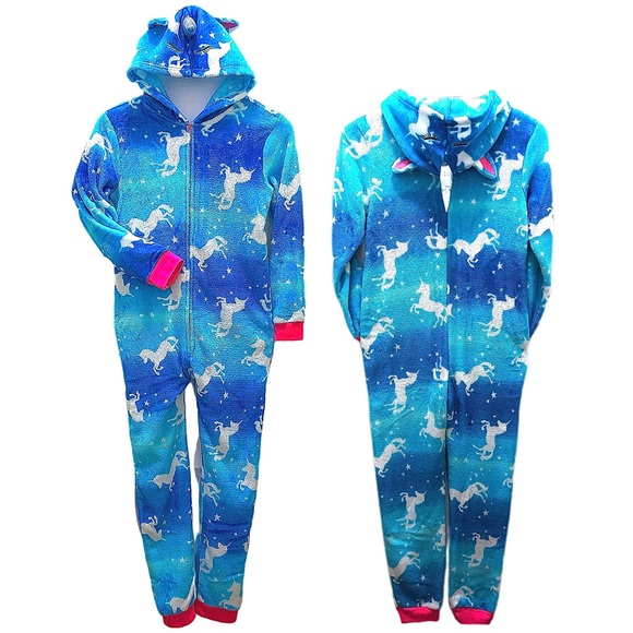 Junior’s Unicorn Footless Unit Suit Sleeper - Picture 2 of 4